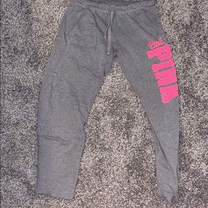 PINK Gray Sweatpants - Size S